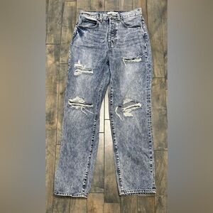 Willow And Root The Vintage Dad Distressed Denim Jean Size 27
